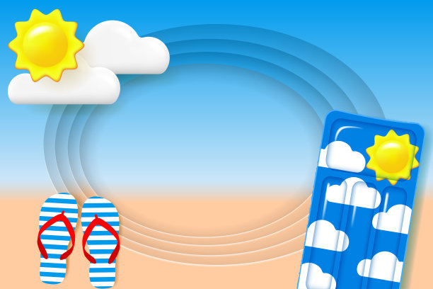 海岸景观。夏季海滩概念图片下载