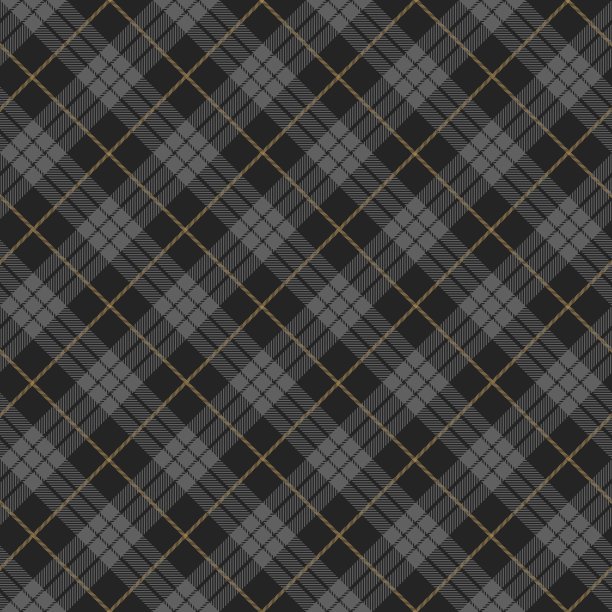 格子呢无缝图案，灰色和黑色，图片下载
