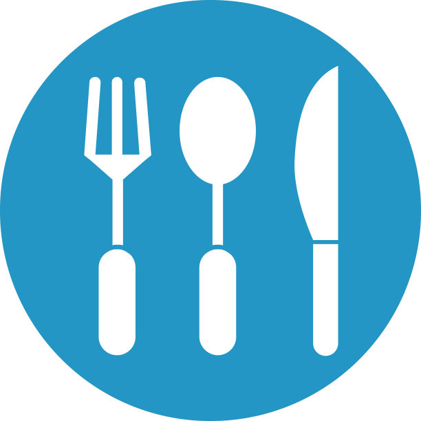 餐具隔离矢量图标，可以很容易地修改或编辑图片下载