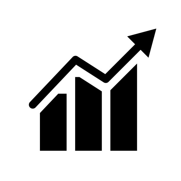 平面设计条形图剪影图标。向量。图片下载