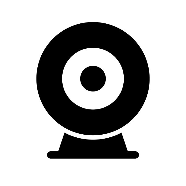 家庭安全摄像头的剪影。监控摄像头。向量。图片下载