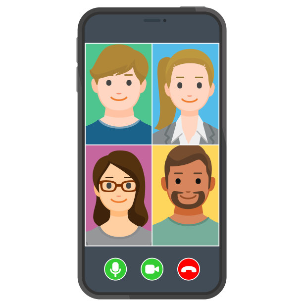 通过手机进行视频会议图片下载