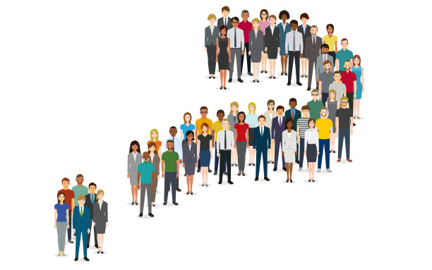 人群以问题符号的形式出现图片下载