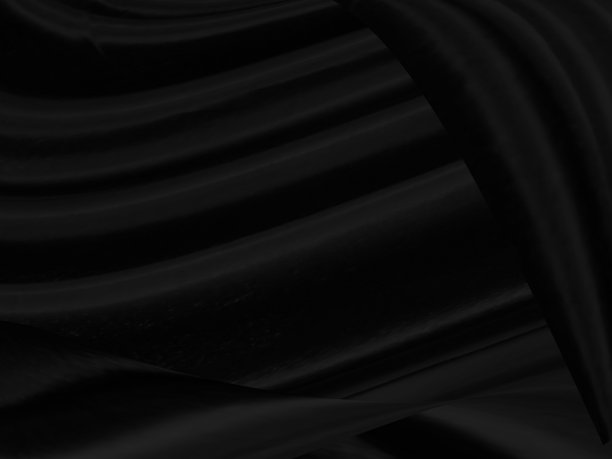 美丽柔软的织物形状抽象。纺织品黑色光滑曲线时尚矩阵装饰背景图片下载