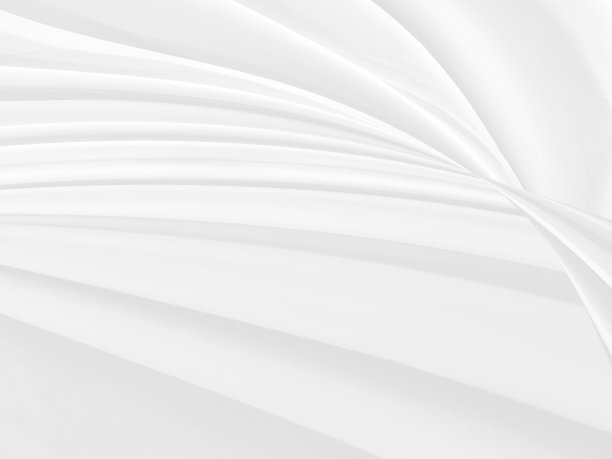 美观时尚的纺织品干净的编织柔软的织物抽象光滑的曲线形状装饰白色背景图片下载