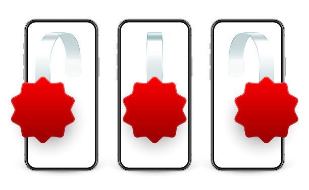 超市促销摆动器和智能手机。现实的空白摆动模板货架广告。销售或折扣标签。特价价签。网上，网上商店的概念。矢量图图片下载