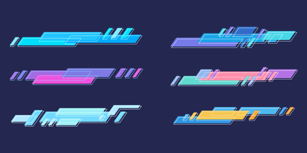 数字图形衬条平面设计集图片下载