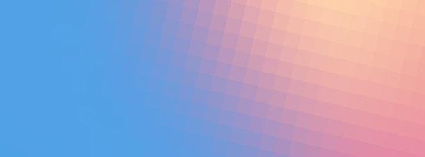 像素马赛克瓷砖。柔和的蓝色粉红色渐变背景。几何图案，纹理背景。本空间图片下载