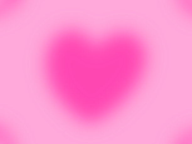 粉红色的心模糊在浅粉红色的背景图片下载