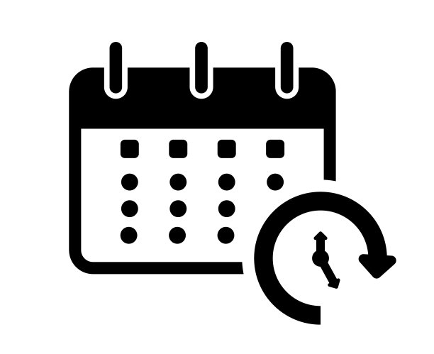 日历，日程图标与白色背景。图片下载