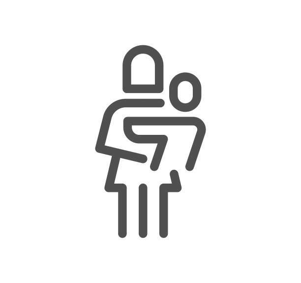 家庭相关图标。图片下载