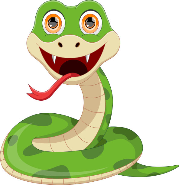 萌蛇卡通图片下载