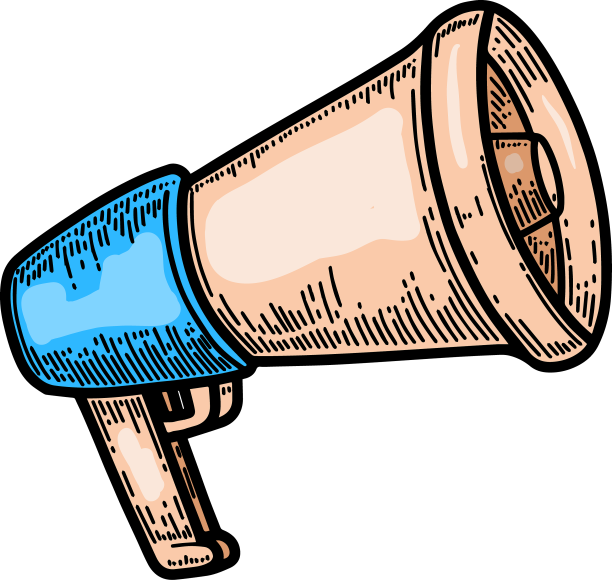 喇叭在雕刻风格孤立在白色图片下载