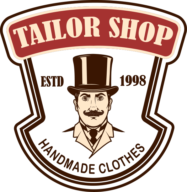 裁缝店徽章模板设计元素图片下载