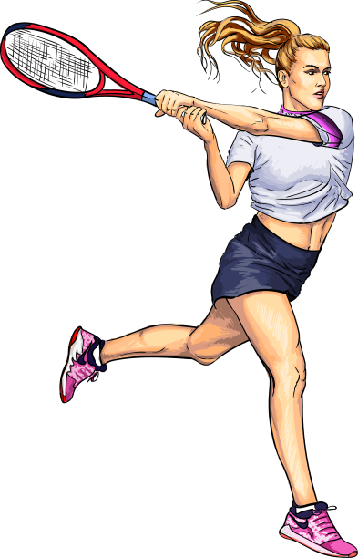 摘要网球运动员用球拍从水花中溅起图片下载