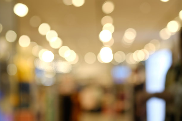 商场抽象散焦模糊背景图片下载