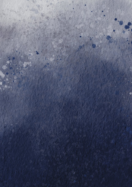 抽象的海军蓝和飞溅灰水彩背景插图装饰上的夜晚，冬天和古典风格的概念。图片下载