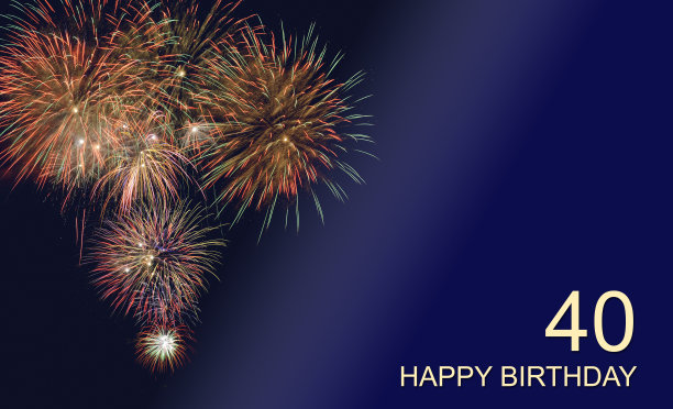 祝贺你40岁生日图片下载