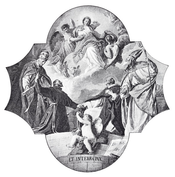 列奥十三世教皇，慕尼黑圣灵教堂的壁画图片下载