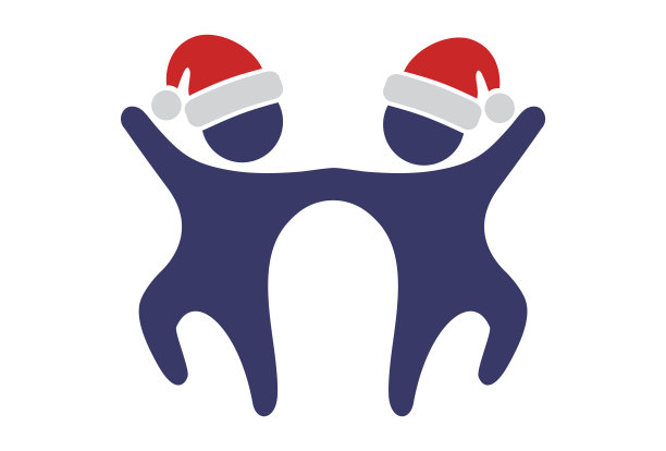 家庭标志和圣诞帽图片下载