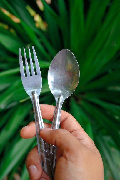 银勺和银叉图片下载