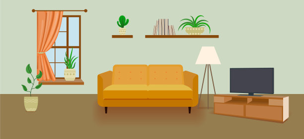 房间背景室内卡通图片下载