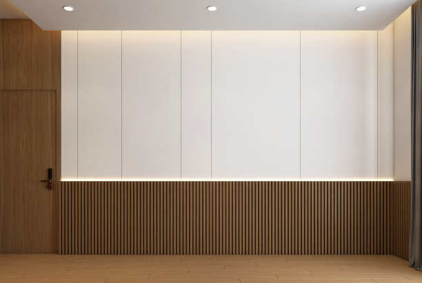 现代极简风格的空房间图片下载