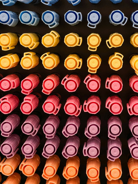 柔和的彩色标记是一对一的模式图片下载