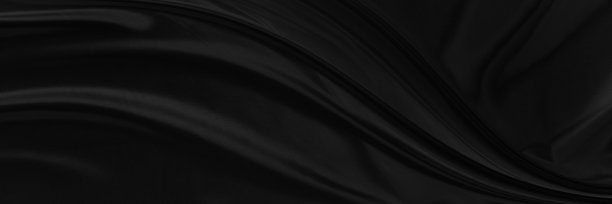 黑灰色缎面深色面料质感豪华光泽，是抽象的丝绸布料背景与图案柔和的波浪模糊美丽。图片下载