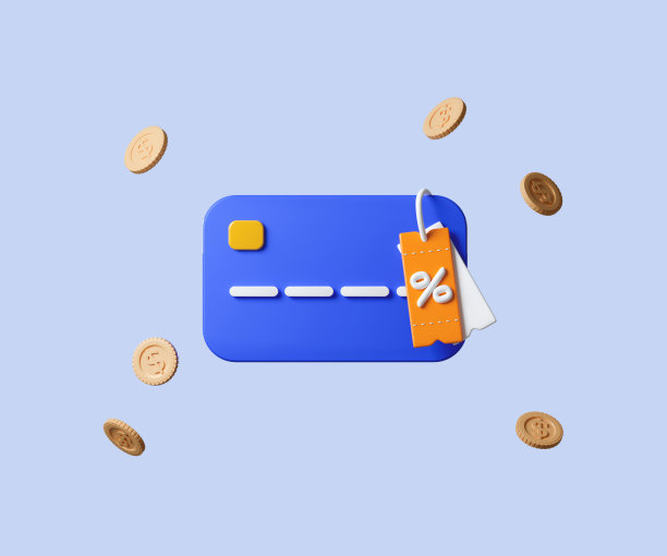 信用卡3D支付购物折扣。超级大甩卖日，特别折扣，黑色星期五。3d渲染图图片下载