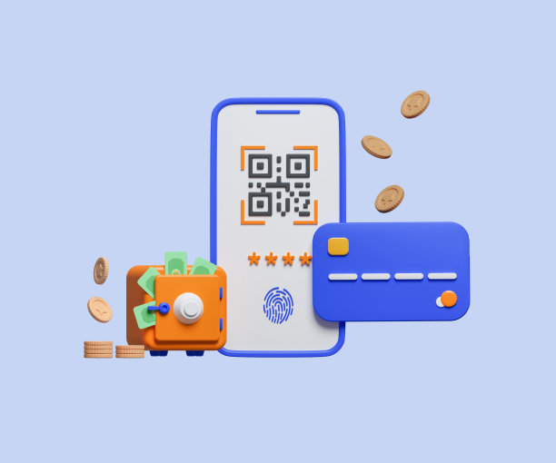 节省账户余额的移动应用概念。银行，经纪人，网上银行。三维渲染图片下载