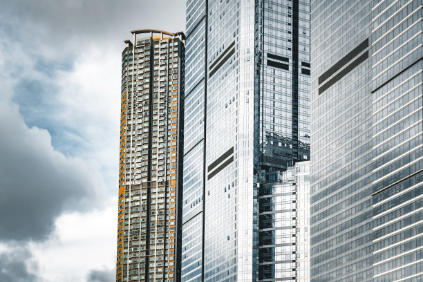 香港现代化的办公大楼图片下载
