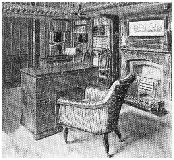 苏格兰古玩旅行照片:阿伯茨福德屋，沃尔特·斯科特研究图片下载