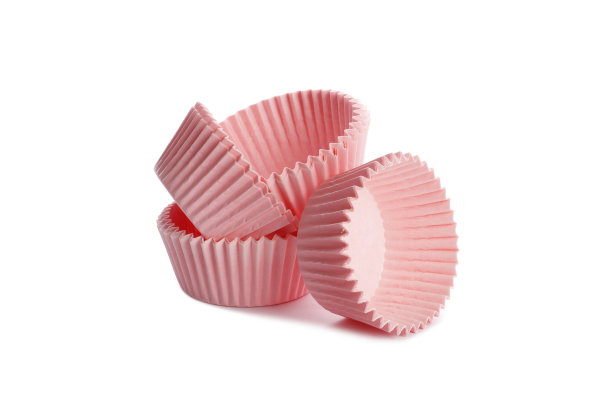 纸杯蛋糕箱被隔离在白色背景上图片下载