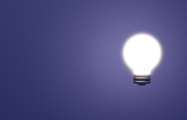 一个简单灯泡的3D图像图片下载