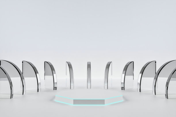 高级讲台3d渲染演示背景图片下载