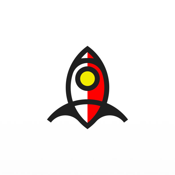 火箭飞船标志设计概念模板图片下载