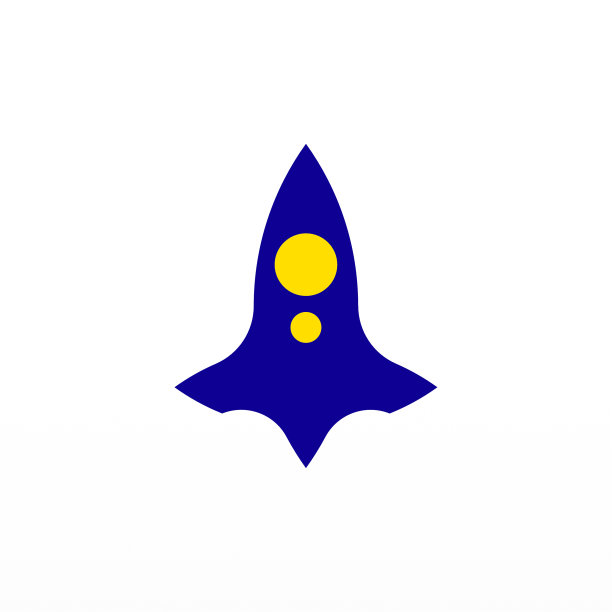 火箭飞船标志设计概念模板图片下载