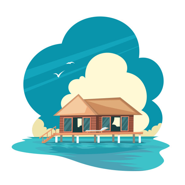 热带的房子图片下载