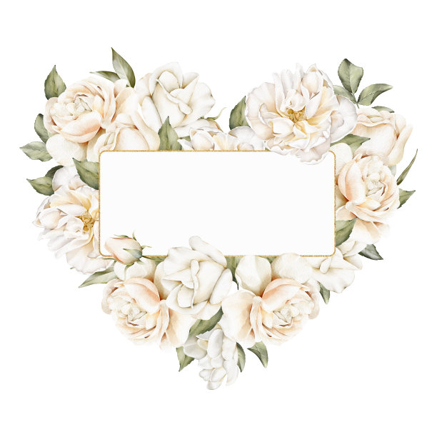 水彩框架与精致的花朵和叶子。完美的婚礼和情人节邀请，明信片，装饰，母亲节海报，横幅图片下载