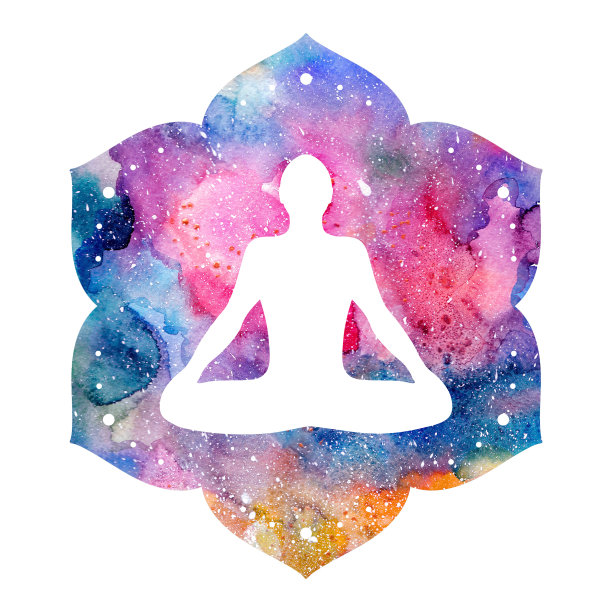 男子在体式莲花姿势图片下载