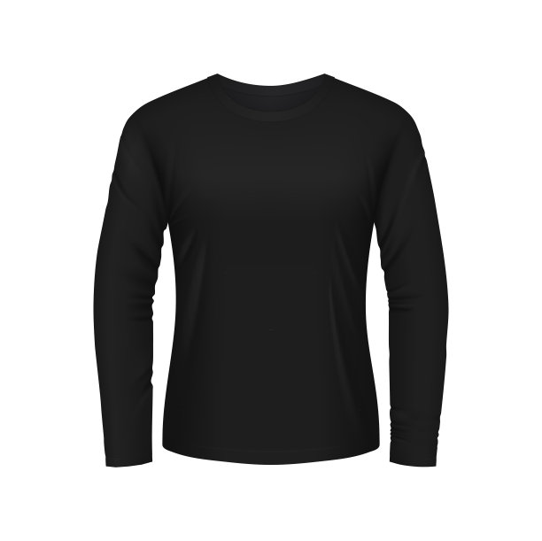 黑色长袖衬衫的男子三维矢量模型图片下载