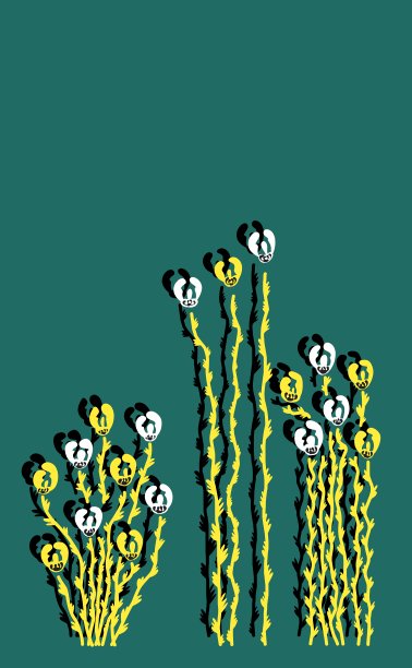 平面花卉插图图片下载