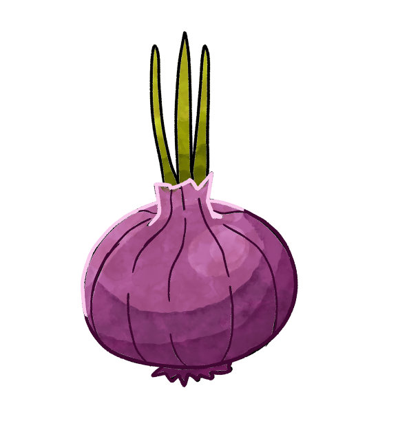 洋葱蔬菜人物水彩画作品插图图片下载
