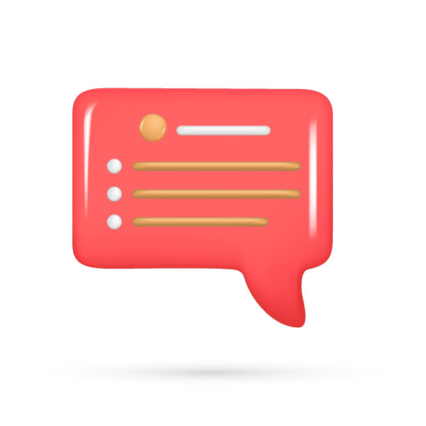 现实的3d红色语音气泡，消息按钮，聊天框与谈话语音通知。光滑的3d元素，对话图标，说话气泡符号。矢量插图隔离在白色背景上图片下载