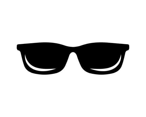 墨镜，眼镜的标志。矢量插图，平面设计。图片下载