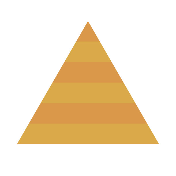 平面设计金字塔图标。向量。图片下载