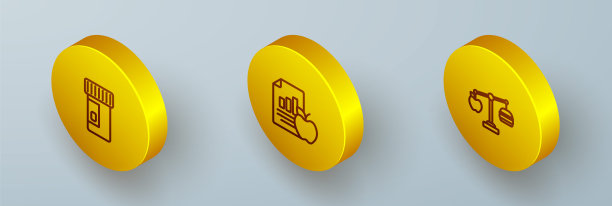 设置等距线维生素，饮食计划和卡路里计算器图标。向量图片下载