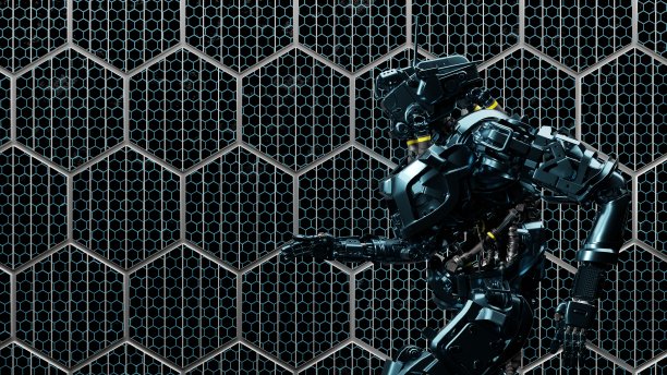 机器人，半机械人，跑步动作，背景音乐图片下载