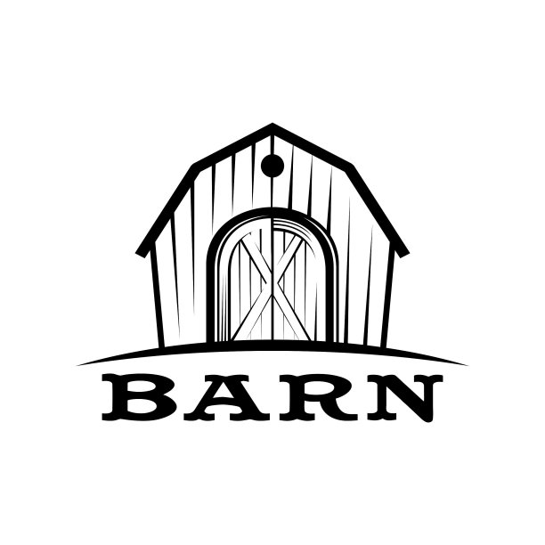 谷仓标志矢量图片下载